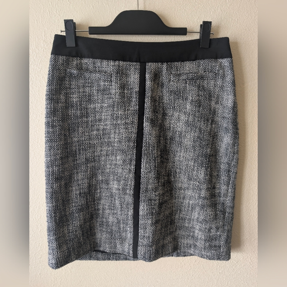 Talbots Black and Gray Pencil Skirt Office